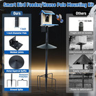 Bird Feeder Pole Kit With Squirrel Baffle  76 Inch Heavy Duty Bird House Pole  1