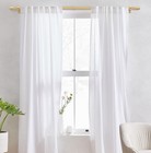 2 Pack Gold Curtain Rods For Windows 48-84 Inch Heavy Duty Adjustable Drapery Ro