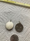 Lot Of 2 Vintage Sterling Silver Medal Pendant Symbol Token Collectable