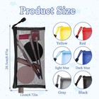 10 Pack Mini Clear Mesh Bags With Zipper  Small Cosmetic Bags  Nylon Pencil P   