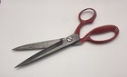 Vintage Wiss Inlaid Shears Scissors No  20 Steel Forged - Red Handles