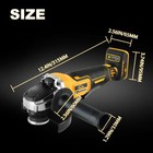 125mm Cordless Brushless Angle Grinder For Dewalt 20v Li-ion Battery Tool Only
