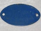 Vintage Humble Oil Gas Pump Blue Sign Brass Tag