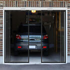 Magnetic Garage Door Screen 16 X 7ft For 2 Cars Heavy-duty Garage Net Fiberglass