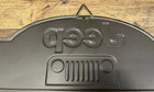 Jeep Service Embossed Metal Wall Sign 18  X 9 
