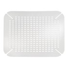 Idesign Clear Contour Sink Protector Mat  12 5  X 10 75  detachable