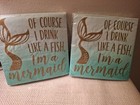 2 New Mermaid Cocktail Napkins Twilight Collection 20 Napkins Total