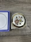 Vintage Nacon Mirror Compact Powder Gold Tone Tokyo Japan Rare