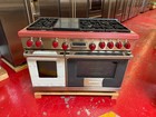 48    Wolf Dual Fuel Range Df486g  used With Red Knobs 