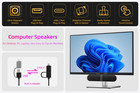 Computer Speakers For Desktop Pc Monitor  Usb Plug-in  Wired  Computer Soundbar