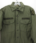 Vintage Us Army Shirt Men 15 1 2 Green Og-107 Vietnam Sateen Military Uniform  
