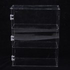 Acrylic 3 Tiers Display Case Shelf Dustproof Showcase Holder Action Figures New