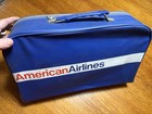 1960   s Vintage American Airlines Vinyl Flight Suitcase