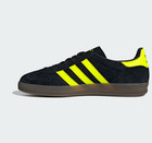 Adidas Originals Gazelle Indoor  Sneakers Black Solar Yellow Men s Shoes Jr3841