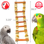 Bonka Bird Toys 2625 Coco Ladder Natural Chew Java Coconut Parrot Cage Toy Pet