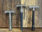 Vintage Gillette Super Speed Slim Twist And Schick Krona Adjustable Razor Lot