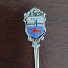 800 Silver Enamel Bonn Germany Souvenir Spoon Red Lion 3 25 