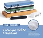 10pcs Whetstone Knife Sharpening Wet Stone Set 400 1000 3000 8000 Grit Dual-side