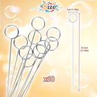 60 Pcs Metal Wire Floral Picks 13 Inch Wire Place Card Holder  Metal Table Name 