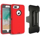 For Iphone 8   8 Plus Defender Shockproof Hard Case Cover W belt Clip   Screen
