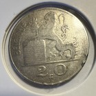 1950 Belgium 20 Francs Silver Coin  835 Fineness 8g