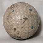 Antique Vintage Golf Ball Spalding Kro-flite Multi Dot Blue