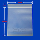 Clear Reclosable Zip Seal Top Bag Plastic 2 Mil  Lock Bags Jewelry Zip Baggie