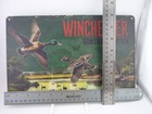 Winchester Mallard Duck Hunting Tin Sign Waterfowl Marsh Cabin Decor 12x8