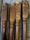 4 Vtg Salvage Wood Spindles Balusters Woodworking Crafter Size 16 5    Turned