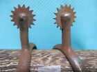 From Museum Very Old Double Button Mexican Military Iron Spurs Super Sharp