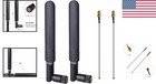 2 X 8dbi Wifi Rp-sma Male Antenna 2 4ghz 5 8ghz Dual Band  2 X 15cm U fl ipex   