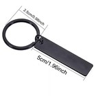Black Stainless Steel Keychain With  let Them  Inscription Great Gift Idea