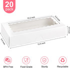 Kucoele 30 Pcs Cookie Boxes With Window  12 5 X 5 5 X 2 5 Inches Bakery Boxes Au
