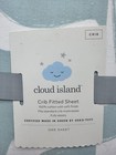 Cloud Nine Fitted Crib Sheet 100  Cotton Green white 29  X 52  Fits 6  Mattress