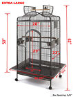 X-large Bird Parrot Open Playtop Perch Cage Cockatiel Macaw Conure Aviary Finch 
