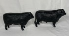 Vintage Hartland Plastics Black Angus Bull   Cow Pair Farm Ranch Kid Play