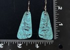 Native American Santo Domingo Kewa Turquoise Slab Earrings