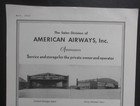 1933 Aa American Airways Airlines Ad Cleveland Municipal Airport Hanger Chicago