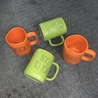 New Halloween Rae Dunn Mugs Cups Lot Mug Cup Green Orange