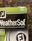 Footjoy Fj Weathersof Men s Right Golf Glove White black Sz Medium 1 Pack New