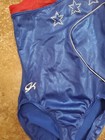 Gk Elite Gymnastics Leotard Sz Child Large Red White Blue 