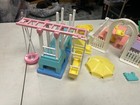 Playskool Vintage Dollhouse  Doll Outdoor Living Playground W Tire Swing Set