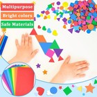 1600 Pcs Foam Stickers 16 Sheets Foam Shapes Sticker Self Adhesive     Fast Ship