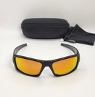 Oakley Custom Gascan S Small Polished Black  new Galaxy Fire Polarized Authentic