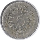 1866 Shield Nickel Rpd Au Slider Uncertified  238