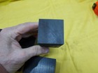 5 Pc Lot Of Black Uhmw Square Bar Machinable Plastic Flat Stock 1-3 4  Sq X 3 