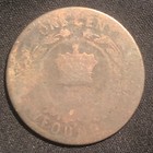 Undated Newfoundland Large One Cent Coin - P  poor  Condition