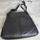 Nwt Margot New York Marcy Black Noir Leather Marcy Tote  Shoulder Bag  Purse 
