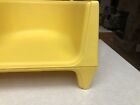 Vintage 1970 s Hard Plastic Reversible Cosco Child Booster Seat  3  Or 6  Yellow