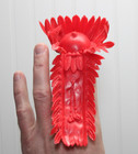 Vintage Marx Johnny West - Indian - Chief Cherokee-red Feathered Headdress tail